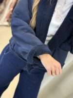 Cigar suede jacket - Μπλε - Image 3