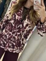 Vanessa blazer με print - Ματζέντα - Image 3