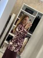 Vanessa blazer με print - Ματζέντα - Image 2