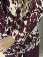 Vanessa blazer με print - Ματζέντα - Image 4