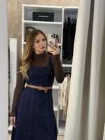 Josie denim midi φόρεμα -Navy blue - Image 2