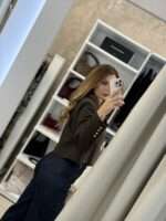 Gillian crop breasted σακάκι - Καφέ - Image 2