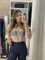 Estee glam πουκάμισο - Σομόν