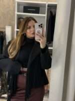 Sofiel crop παλτό - Μαύρο