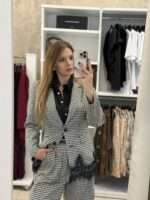 Albert pied de poule σακάκι - Μαύρο