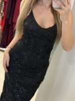 Nate midi φόρεμα παγιέτα - Μαύρο - Image 2