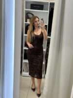 Nate midi φόρεμα παγιέτα - Καφέ