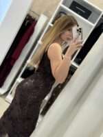 Nate midi φόρεμα παγιέτα - Καφέ - Image 3