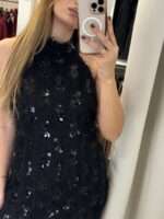 Meg mini φόρεμα παγιέτα - Μαύρο - Image 3