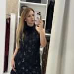 Meg mini φόρεμα παγιέτα - Μαύρο