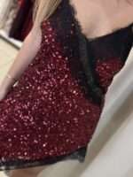 Debbie ασύμμετρο φόρεμα - Μπορντό - Image 3