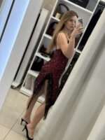 Debbie ασύμμετρο φόρεμα - Μπορντό - Image 5