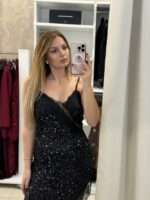 Debbie ασύμμετρο φόρεμα - Μαύρο - Image 2