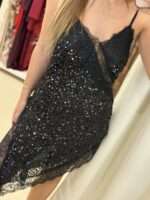 Debbie ασύμμετρο φόρεμα - Μαύρο - Image 3