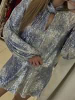 Milan mini φόρεμα παγιέτα - Εκρού - Image 2