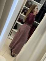 Liam ψαροκόκκαλο παντελόνα - Μπορντό - Image 2