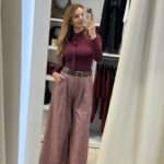 Liam ψαροκόκκαλο παντελόνα - Μπορντό