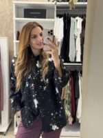 Splash oversized πουκάμισο - Μαύρο - Image 2