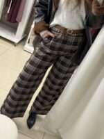 Dina καρό παντελόνα - Καφέ - Image 2