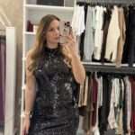 Lydia mini φόρεμα παγιέτα - Μαύρο