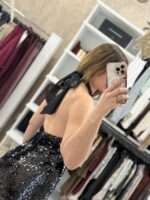 Lydia mini φόρεμα παγιέτα - Μαύρο - Image 2