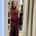 Nenia maxi φόρεμα τουαλέτα - Μπορντό