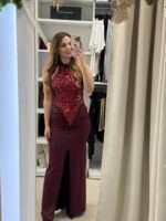 Nenia maxi φόρεμα τουαλέτα - Μπορντό