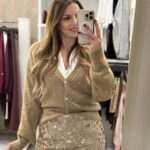 Betty πλεκτή ζακέτα - Μπεζ