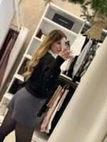 Betty πλεκτή ζακέτα - Μαύρο - Image 3