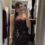 Charm mini φόρεμα παγιέτα - Μπορντό