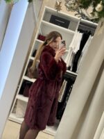 Fella μακριά γούνα - Μπορντό - Image 4