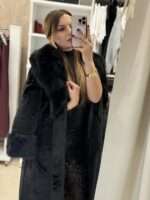 Fella μακριά γούνα - Μαύρο - Image 2