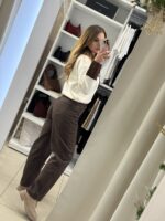 Benji ψηλόμεσο jeans - Καφέ - Image 2