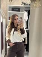 Brooke πλεκτή μπλούζα - Μπεζ