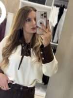 Brooke πλεκτή μπλούζα - Μπεζ - Image 3