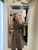Fella μακριά γούνα - Καφέ - Image 4