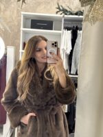 Fella μακριά γούνα - Καφέ