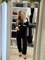 Berta barrel ψηλόμεσο jeans - Μαύρο