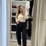 Amia mom fit jeans - Navy blue