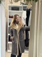 Eliot μουτον παλτό -Γκρι