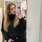 Gena πλέκτη μπλούζα - Μαύρο