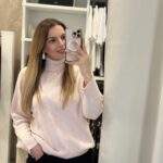 Nikol πλέκτη μπλούζα - Ροζ πούδρας