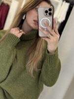 Gena πλέκτη μπλούζα - Χακί - Image 2