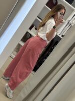 Poppins ριγέ balloon παντελόνι -Κόκκινο - Image 2