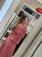 Poppins ριγέ Jean jacket - Κόκκινο - Image 2