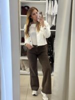 Vicky wide leg παντελόνι - Καφέ