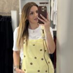 Polka dot jeans σαλοπέτα - Λεμονί