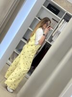 Polka dot jeans σαλοπέτα - Λεμονί - Image 2