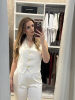 Tomy σατέν σετ - Εκρού