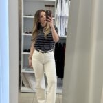 Sienna wide leg jeans - Μπεζ